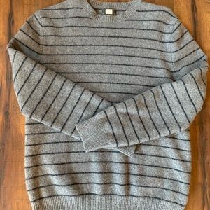 Grey and black striped sweater